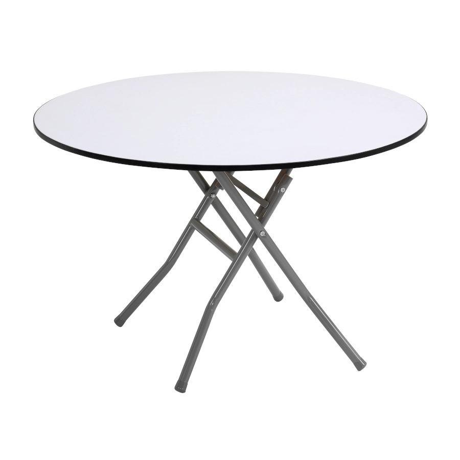 Bankett fällbord 120 diameter cm från Elj som finns i olika färger.