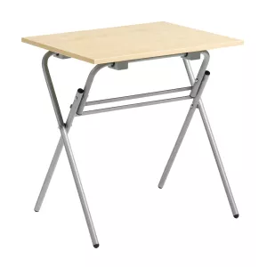 Examen fällbord från Elj i silvergrå med björklaminat.