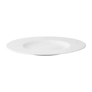 Ess Klasse flat tallrik med bred kant av fältspatporslin som är från Lilien.