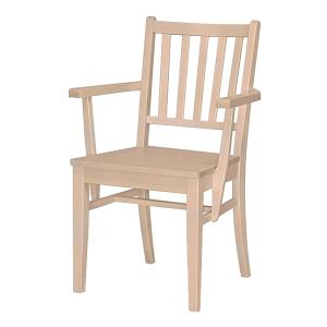 Vårdstol Ester, karmstol med träsits från Inoff.