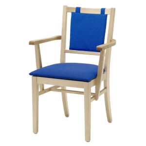 Ester karmstol, klädd sits, klädd ryggdyna