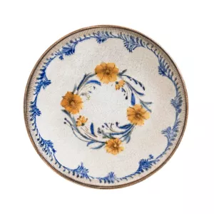 Retro Floral Gourmet flat tallrik 17 diameter cm.