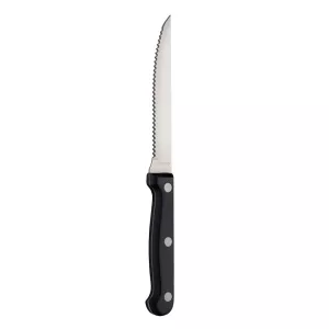 Grillkniv med tandat blad och svart handtag från Utopia.
