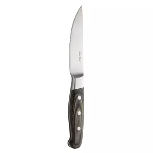 Grillkniv i en stor modell från Utopia i rostfritt stål och trähandtag.