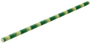 Papperssugrör 20 cm bambumönster - 250 st/fp