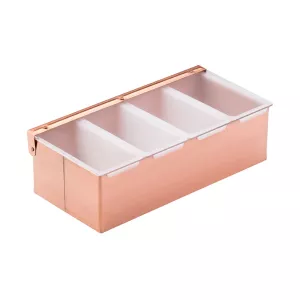 Cocktaildispenser i koppar med 4 fack från Utopia.