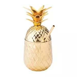 Hawaii Pineapple drinkglas 57 cl i guld från Utopia.