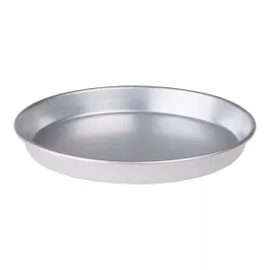 Rund aluminium plåt med 3 cm kant från Agnelli.
