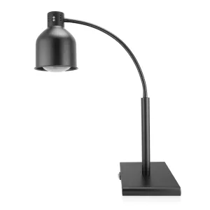 Flexibel värmelampa på fot i svart från Hendi.