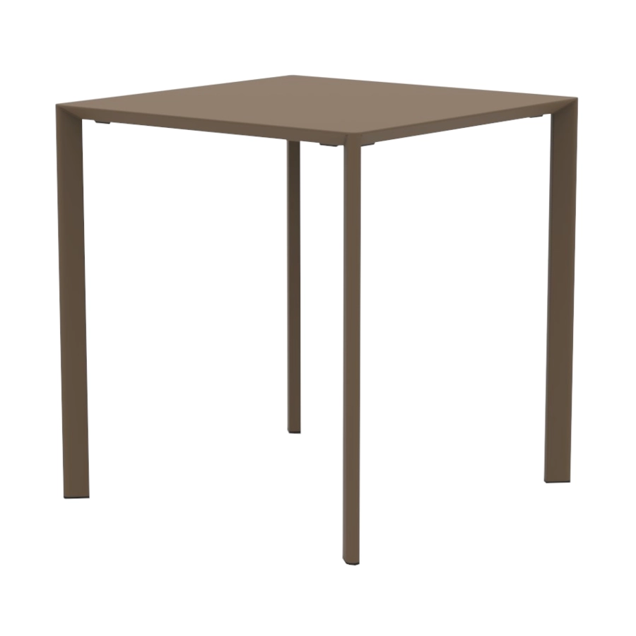 Fox bord 70x70 cm från Vermobil i corten rost som är självjusterande och stapelbart.