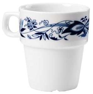 Forta, kaffemugg med öra, stapelbar, 20 cl, dekor Cibulak  - 6 st/fp