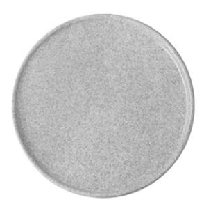 Granit, flat tallrik, no 1 glaserad, grå - 6 st/fp