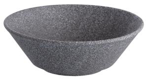 Granit, skål, no 4 raw/rå, svart - 6 st/fp