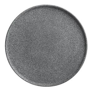 Granit, flat tallrik, 20 diameter cm, no 4 raw/rå, svart - 6 st/fp