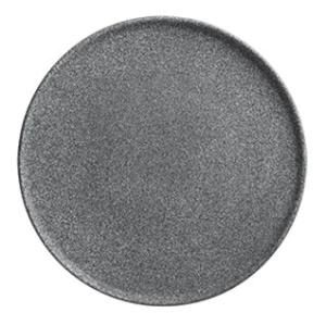 Granit, flat tallrik, no 4 raw/rå, svart - 6 st/fp