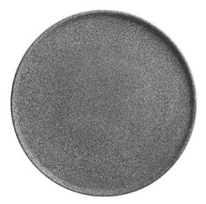 Granit, flat tallrik, 23 diameter cm, no 4 raw/rå, svart - 6 st/fp