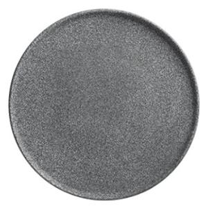 Granit, flat tallrik, 26 diameter cm, no 4 raw/rå, svart - 6 st/fp