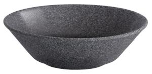 Granit, skål, 20 diameter cm, 90 cl, no 4, hazy/halvglaserad, svart - 6 st/fp