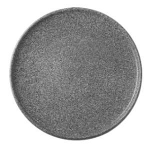 Granit, flat tallrik, 20 diameter cm, no 4 hazy/halvglaserad, svart - 6 st/fp