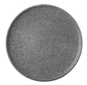 Granit, flat tallrik, no 4 hazy/halvglaserad, svart - 6 st/fp