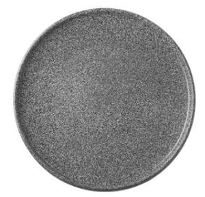 Granit, flat tallrik, 23 diameter cm, no 4 hazy/halvglaserad, svart - 6 st/fp