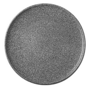 Granit, flat tallrik, 26 diameter cm, no 4 hazy/halvglaserad, svart - 6 st/fp
