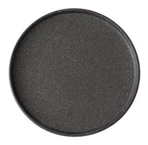 Granit, flat tallrik, 20 diameter cm, no 9 raw/rå, helsvart - 6 st/fp