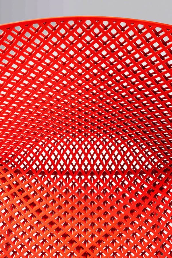 Fuller stol från Gaber och närbild på sittskal.