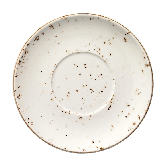 Grain Gourmet fat och undertallrik 17 diameter cm från Bonna med prickig dekor.