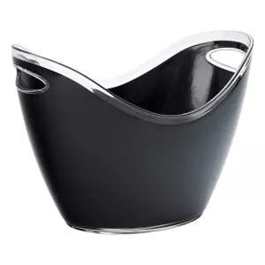 Champagnekylare i stor modell av plast och svart från Utopia.