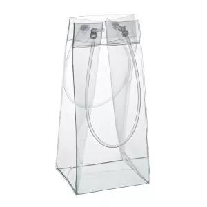 Vinkylare/champagnekylare väska i transparent från Utopia Tableware.