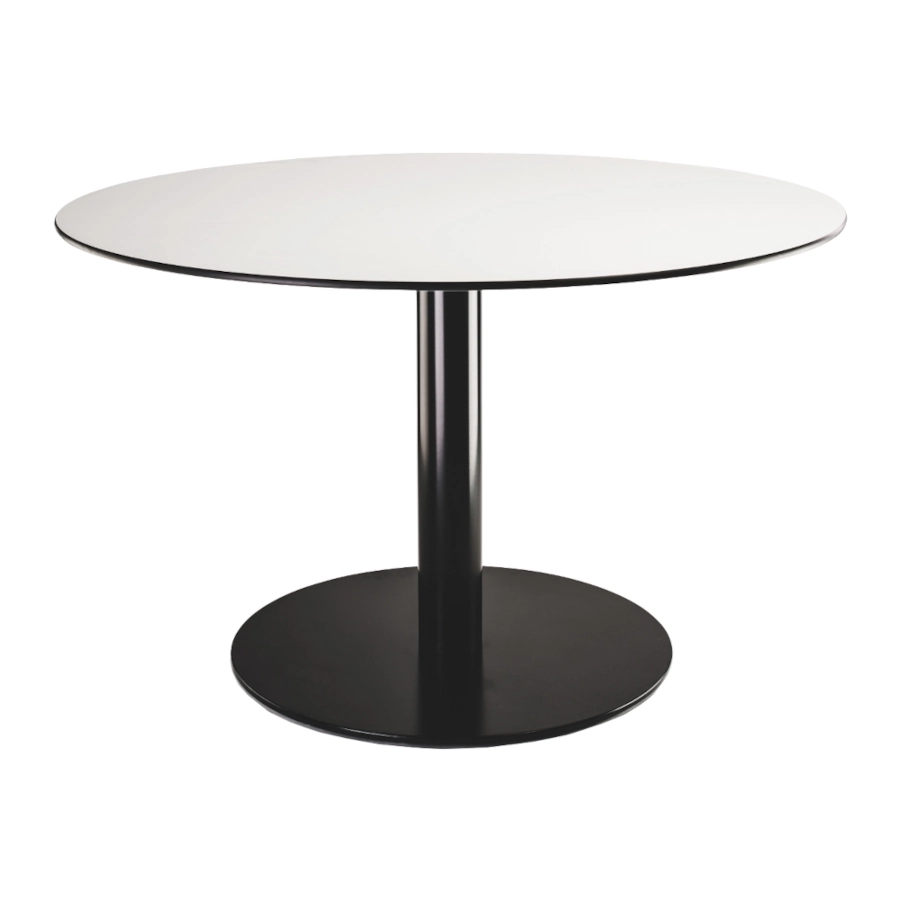 Heavy 1 bordsstativ från Corbetta Salvatore med bordsskiva som finns i olika färger och höjder.