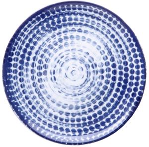 Points Blue, flat tallrik, 16 diameter cm - 6 st/fp