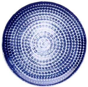 Points Blue, flat tallrik, 21 diameter cm - 6 st/fp
