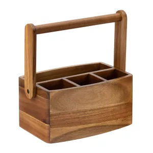 Akacia bordsapotek med 4 fack och handtag från Utopia.