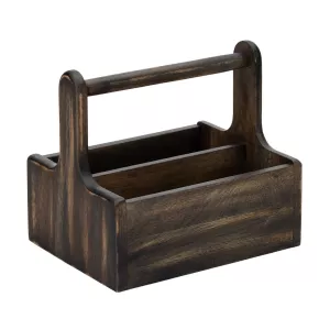 Bordsapotek med 2 fack och mellanstor i svart från Utopia.