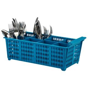 Bestickskorg 8 fack blå