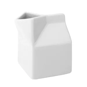 Titan kanna 30 cl i form av porslinkartong från Utopia Tableware.
