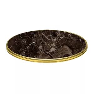 Bordsskiva Karacabey Marble 5658 med mässingkant från Wersatin.