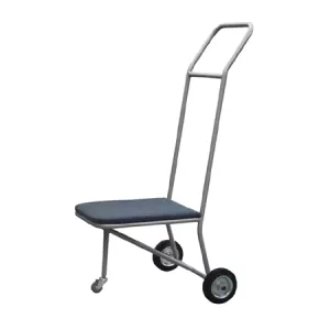 Stolskärra från Elj som kan användas ihop med flera olika stapelbara stolar.