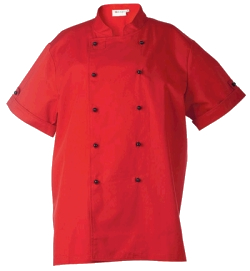 Boss, kockrock, kortärm, unisex, röd