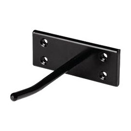 Lido, multihängare, 1 krok, 10 cm, svart, väggmontage