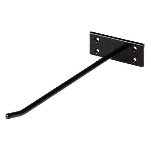 Lido, multihängare, 1 krok, 30 cm, svart, väggmontage