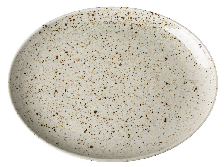 Lifestyle oval tallrik natural - 6 st/fp