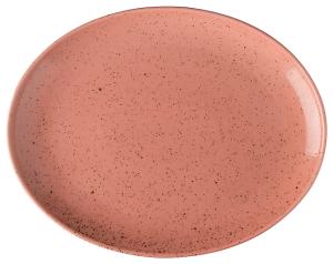 Lifestyle oval tallrik 32x25 cm terracotta - 3 st/fp