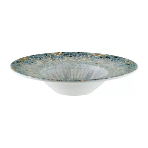 Luca Mosaic djup tallrik 28 diameter cm med mosaik dekor som är flat från Bonna.