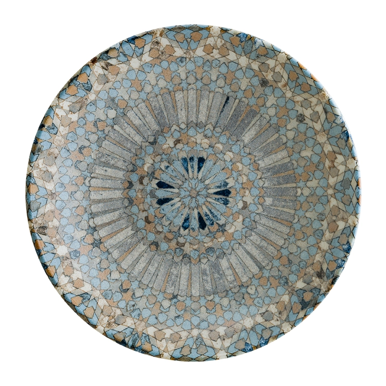 Luca Mosaic djup tallrik 25 diameter cm med mosaik dekor som är från Bonna.