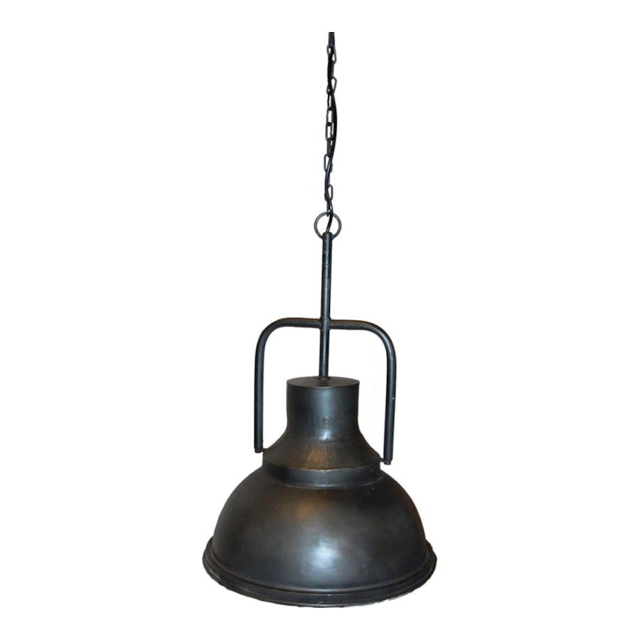 Liam taklampa från Trademark Living som är 39 diameter cm och patinerad klarlackad med industristil.