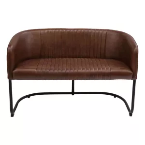 Harlem loungesoffa med quiltad läder från Trademark Living.