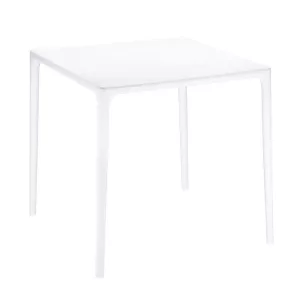 Mango bord 72x72 cm med höjd 72 cm från Siesta som är vitt och stapelbart.